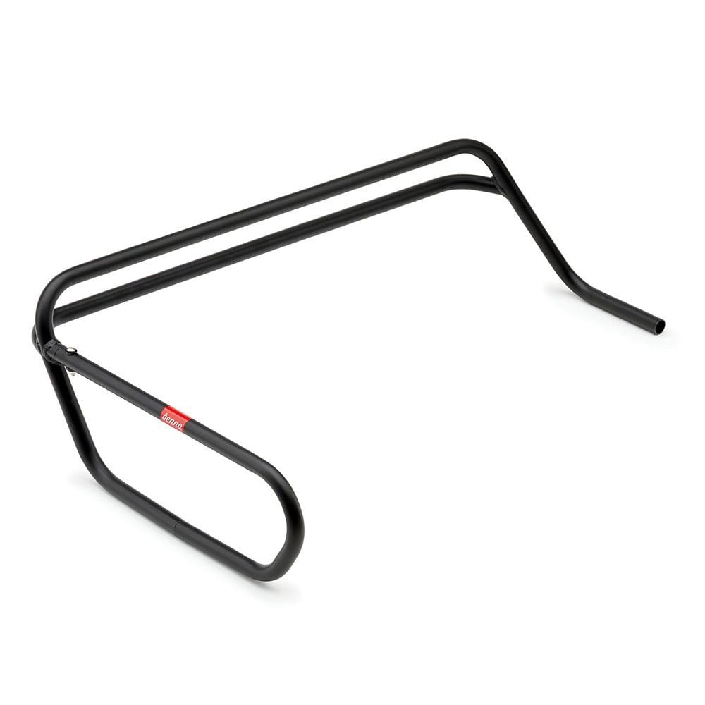 Benno Bikes Half Rail Plus Rack for Boost E 2020+ bike luggage carrier with metal construction and mounting hardware.