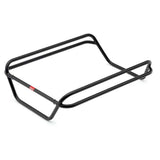 Benno Bikes High Rail Plus rack for Boost E 2020+ cargo carrier attached to e-bike, showing durable metal construction and mounting points.