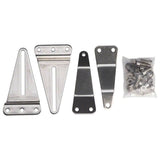 Surly Front Rack Plate Kit 1, durable bike frame mount for cargo racks, shown attached to a bicycle frame.