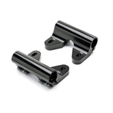Benno Bikes Rail Clamp Set Plus for Boost E 2020+ accessories, shown mounted on bike rail for secure attachment.