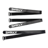 Surly Whip Lash Gear Strap Set with adjustable nylon bike frame mounts and securing straps for bike gear management.