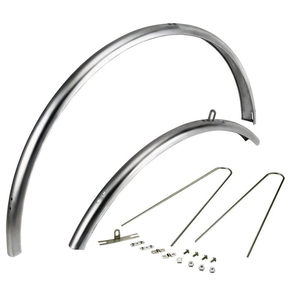 Dia-Compe ENE F-1 alloy mudguards for road bikes, fits 700x23C to 700x28C tires, lightweight bike accessories