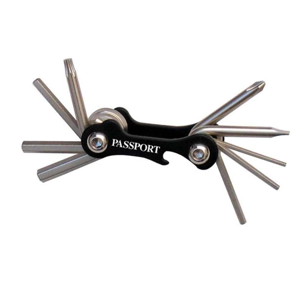 Passport Tools Fast Pass Micro Tool, compact 10-function workshop multi-tool with screwdriver and repair tools, in a portable design.