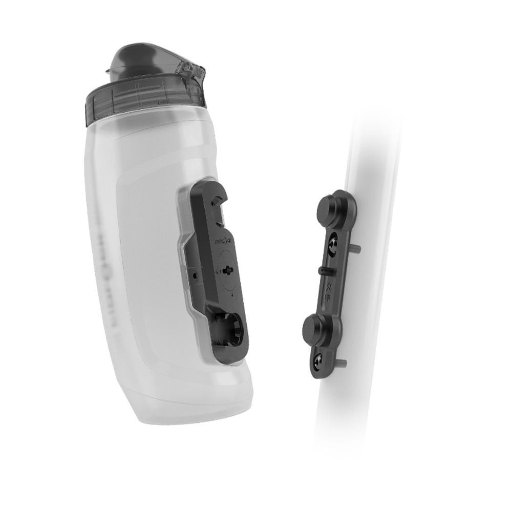 Fidlock TWIST Bike Bottle Kit 590 with magnetic secure hydration system and accessories for cycling.
