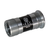 Gusset Components Euro 19mm bottom bracket for BMX cranksets, showing the black metal BB with internal threading.