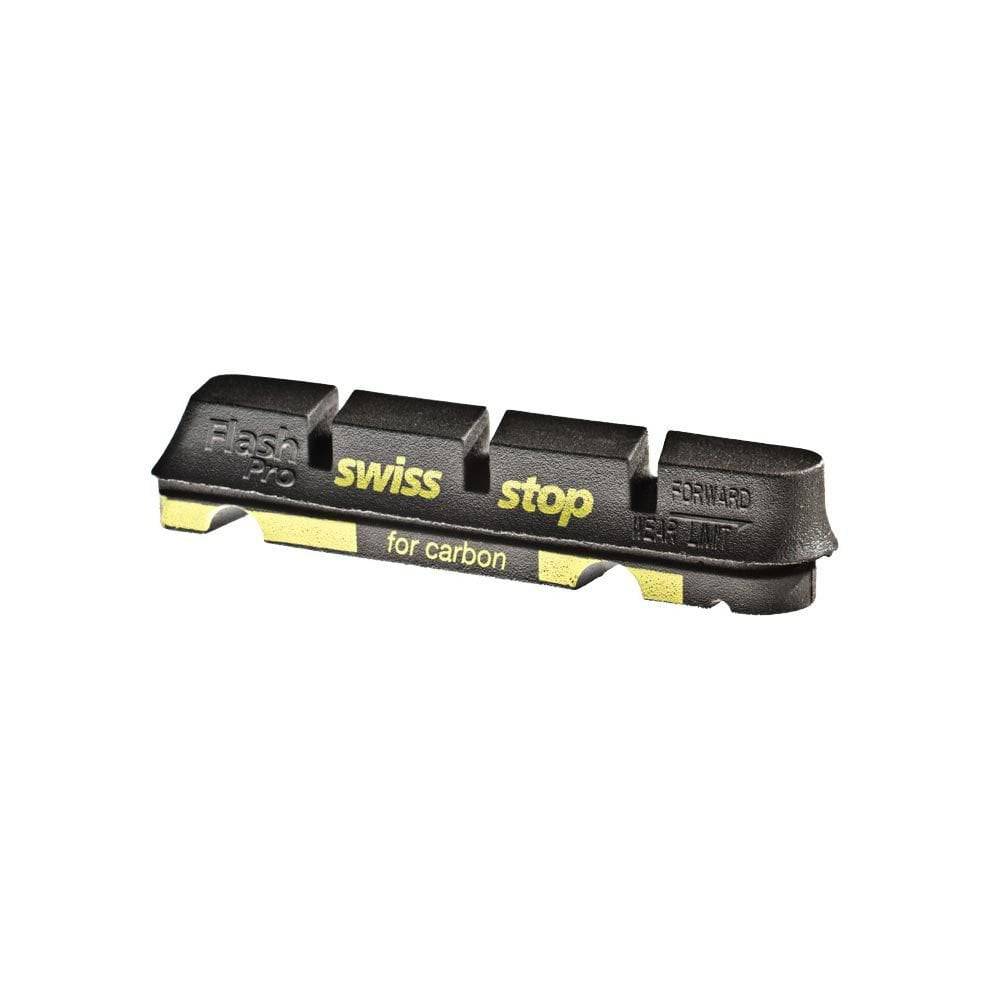 SwissStop Black Prince brake pads inserts for Halo Carbaura RC carbon wheels, high-performance bicycle components.