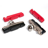 Fibrax SH450B road caliper brake pads for alloy rims, featuring extra inserts for improved braking performance.
