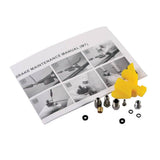 Gusset Components Hydro Chute bleed parts and accessories for brake maintenance, including valves and fittings for hydraulic systems.