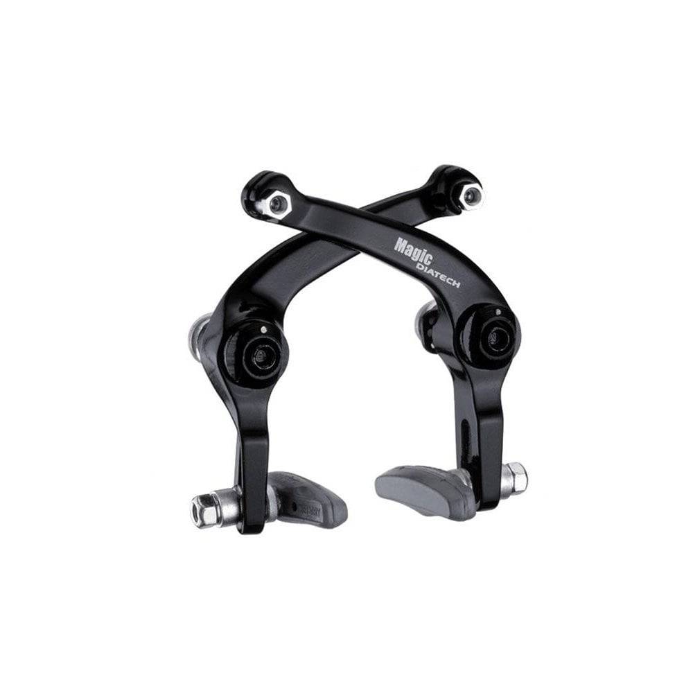 Dia-Compe Magic AD-997 universal bike brakes with V-type soft pads and dual spring adjustment on a bicycle component.