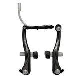 SunRace BCM32 V-brake with durable alloy arms and BSM30 brake pads for reliable bicycle stopping power.