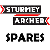 Sturmey Archer complete bike brake cable for reliable braking performance, showing the cable and connectors on a plain background.