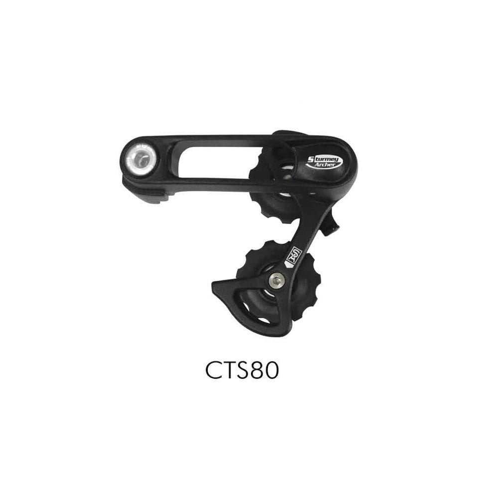 Sturmey Archer CTS-80 chain tensioner for 3/32 inch chains, compatible with bike hubs, close-up view of the component.