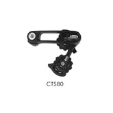 Sturmey Archer CTS-80 chain tensioner for 3/32 inch chains, compatible with bike hubs, close-up view of the component.