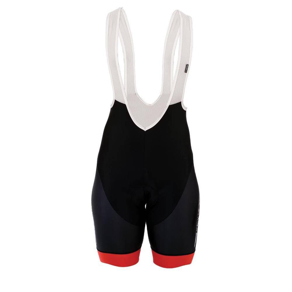Halo logo long bib tights for cycling with reflective details and carbon H pad, designed for comfort and visibility.