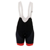 Halo logo long bib tights for cycling with reflective details and carbon H pad, designed for comfort and visibility.