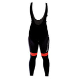 Halo Logo long bib tights for cycling with reflective details and carbon H Pad, designed for comfort and visibility.