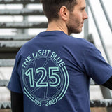 Light Blue vintage cycling jersey for men and women featuring a light blue color, classic old bike design, and unisex fit.