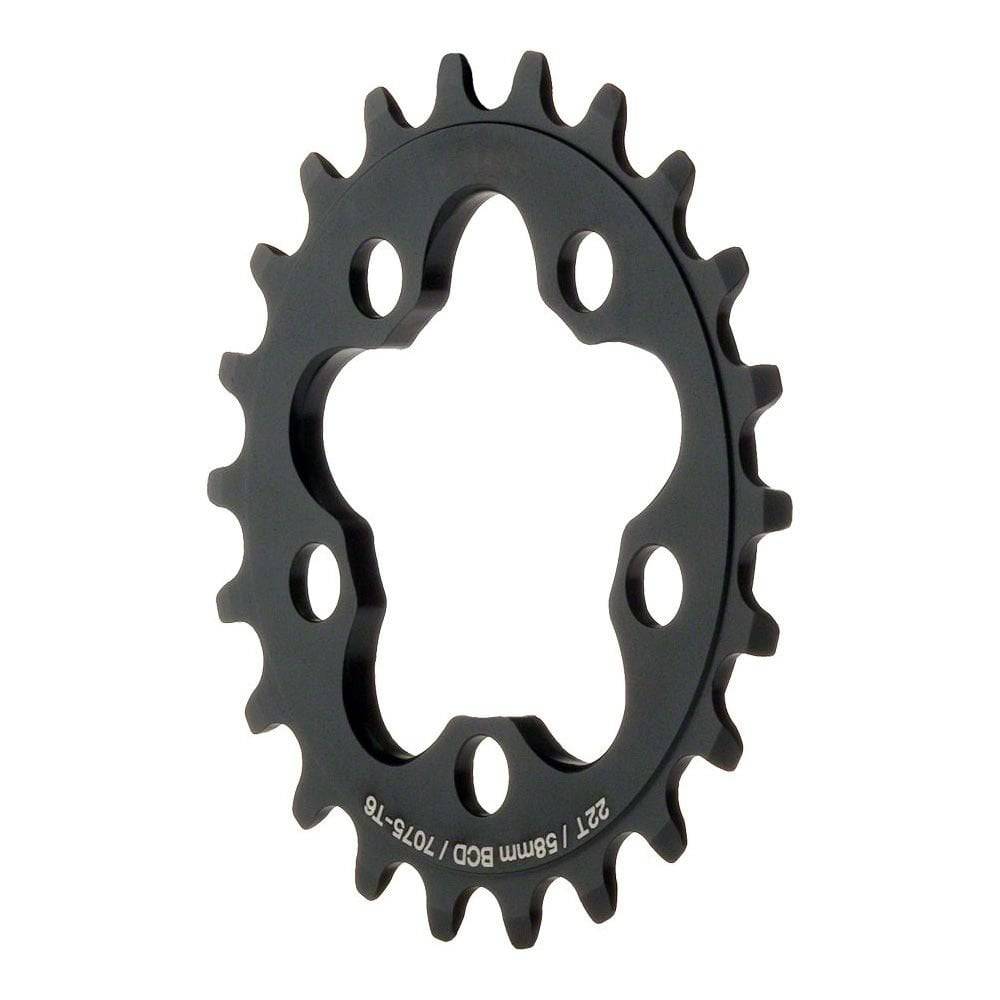 Dimension 8/9 speed MTB inner chain ring, 58BCD 5-arm compatible component for mountain bike drivetrain.