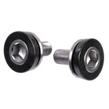 ID Shimano Type Crank Bolts M8 with Dust Cover, bicycle component spare parts, showing the bolts and dust cover in detail.