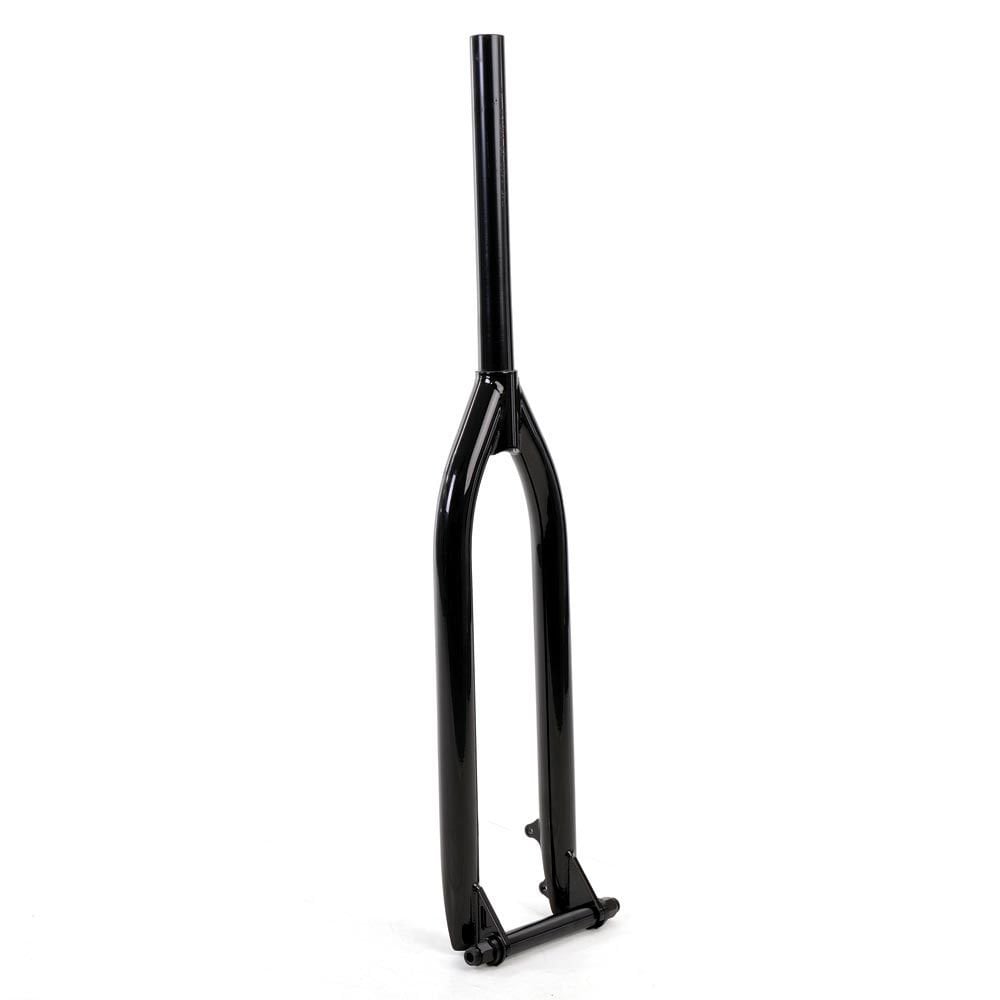 Identiti Rebate 1420 Jump XL MTB dirt jump forks with disc mounts, rugged bike suspension components for mountain biking.