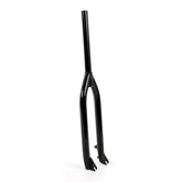 Identiti Rebate Jump 10mm XL rigid BMX-style MTB forks with IS disc mounts, shown from side view on a white background.