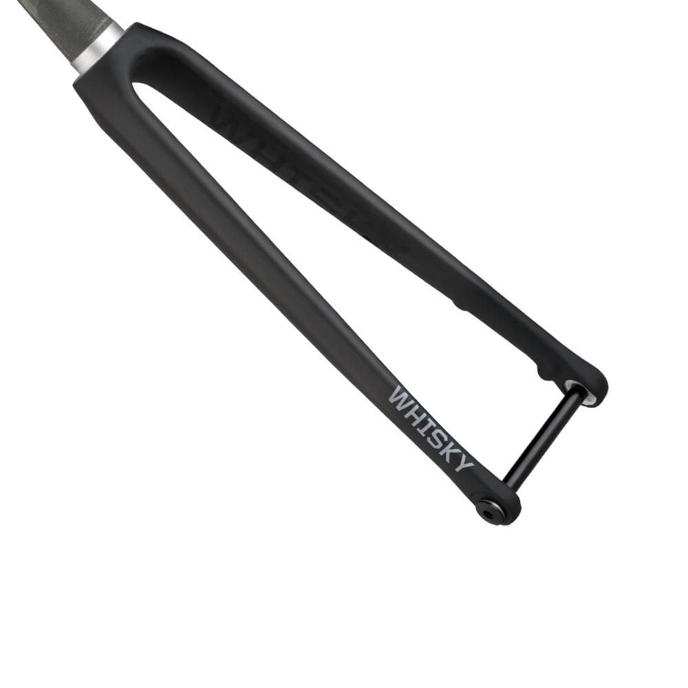 Whisky Parts Co No7 road bike fork with tapered steerer tube and 12mm thru-axle, component for bicycle suspension and steering.