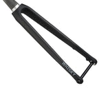 Whisky Parts Co No7 road bike fork with tapered steerer tube and 12mm thru-axle, component for bicycle suspension and steering.