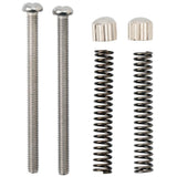 Surly M5 bolt covers for bike frames, protective spares and accessories, showing black plastic caps on bike tube bolts.