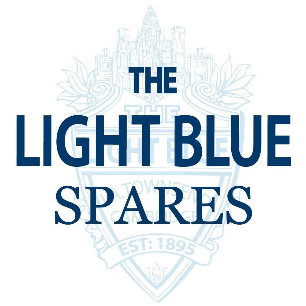 Light Blue sport frame decals and accessories for customization and repair, showing various component details and colors.