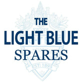 Light Blue sport frame decals and accessories for customization and repair, showing various component details and colors.