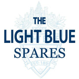 Light Blue sport frame decals and accessories for customization and repair, showing various component details and colors.