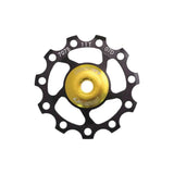 SunRace CNC 11T jockey wheel for rear derailleur, bicycle component, ensuring smooth shifting and precise gear changes.
