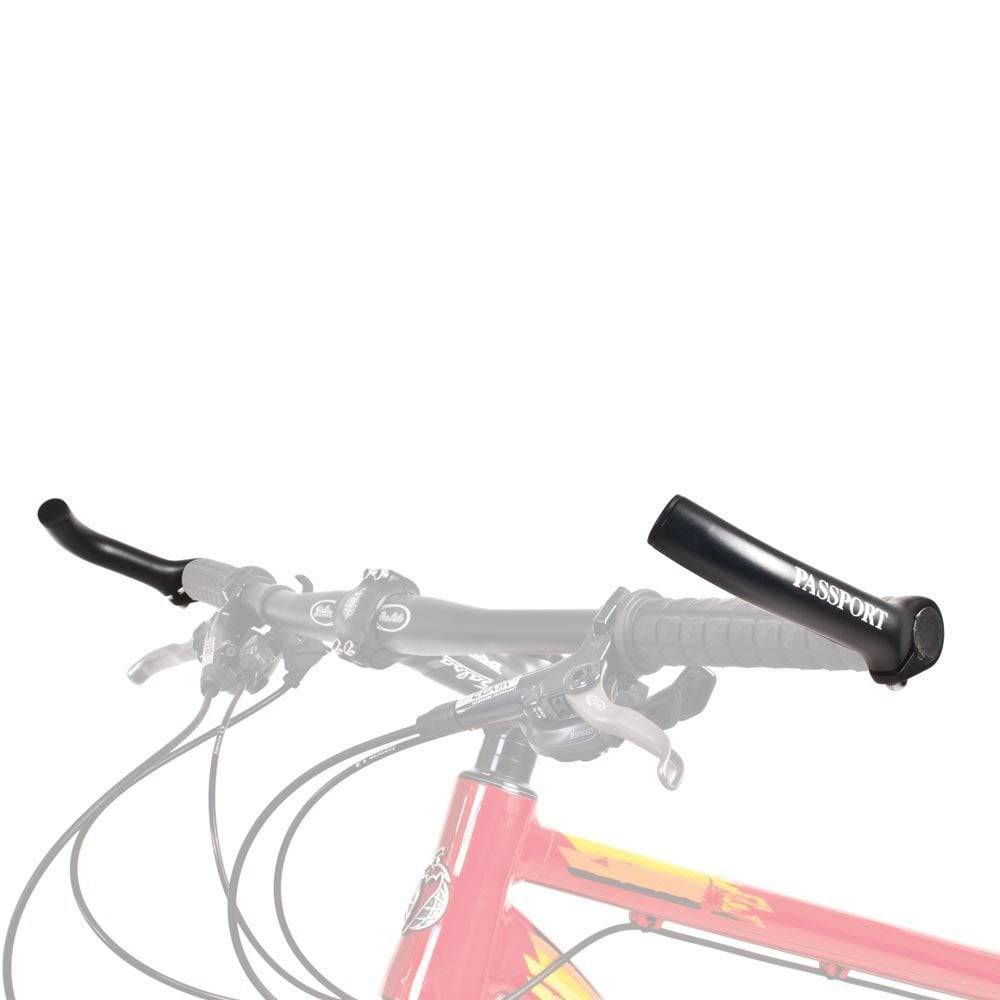 Passport bike handlebar grip bar ends for MTB and hybrid bikes, durable cycling components for secure grip and control
