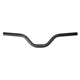 Gusset Components Wharf Bar MTB handlebar with 3-inch rise, alloy construction, clamp shims, suitable for mountain biking.