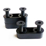 Redshift Sports Riser Kit for road handlebar showing adjustable stack height up to 22mm with components and mounting hardware.