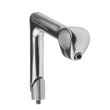 Genetic Hyoid Alloy Quill Road Stem in 80mm and 100mm for 1-inch steerer tubes, bike component with sleek silver finish