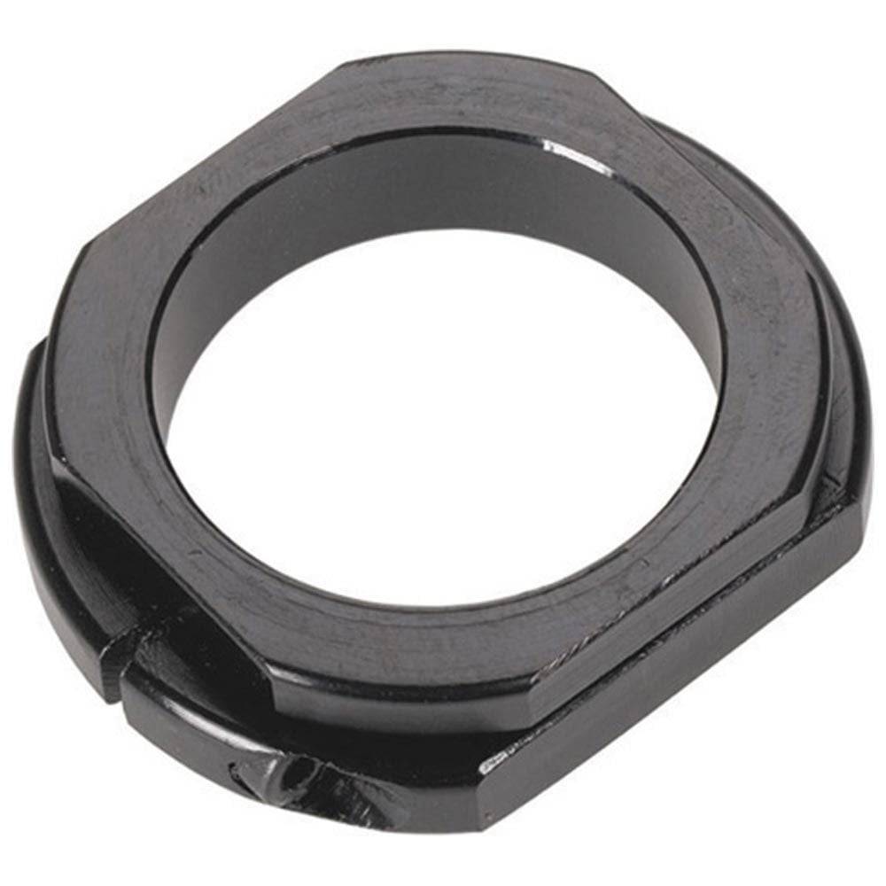 Problem Solvers Micro Adjust Headset Spacer for precise preload adjustment, shown with bike components and accessories.
