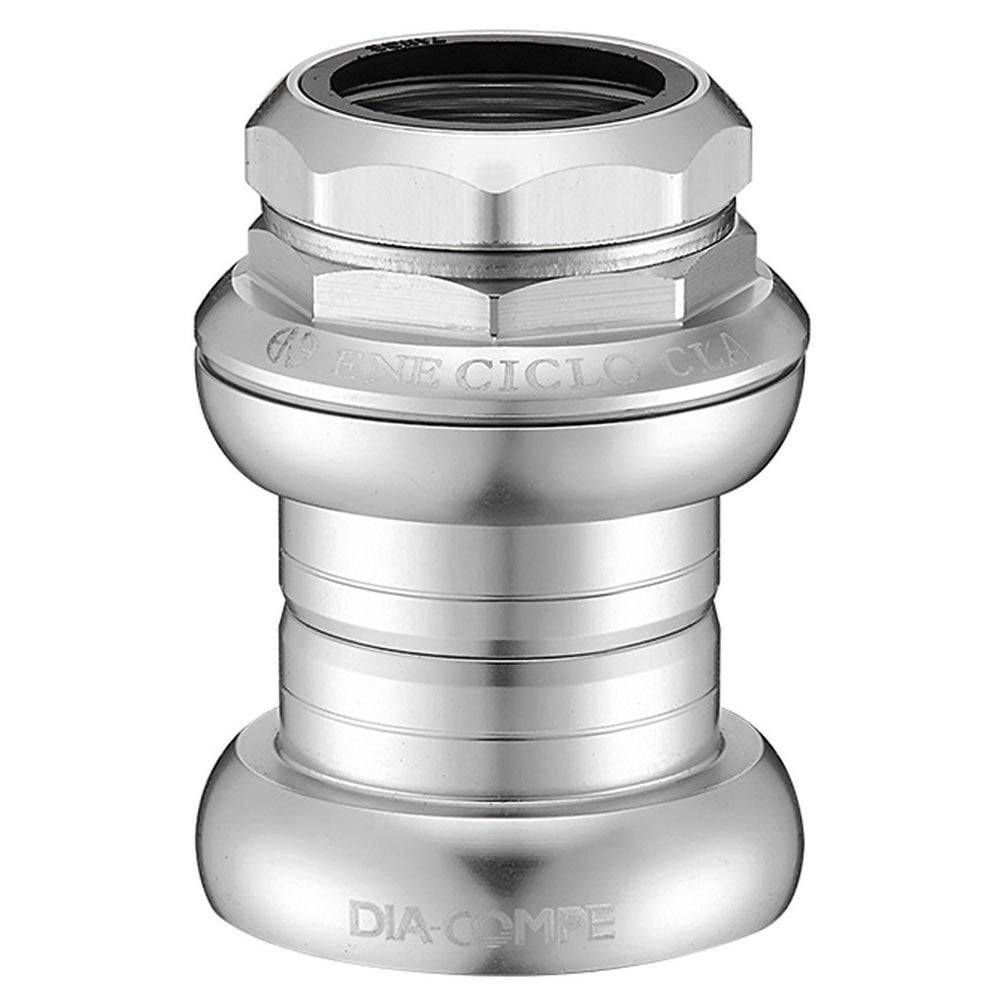 Dia-Compe Ene CLA-1 threaded headset for ITA 26.4mm x 30.2mm steerer tubes, bicycle component with metal finish
