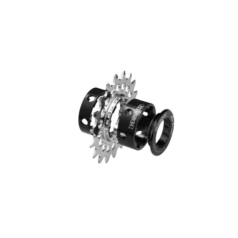 Gusset Components Campag 1-Er SS Conversion Kit for Campagnolo 9-speed wheels, including components for bike gear upgrade