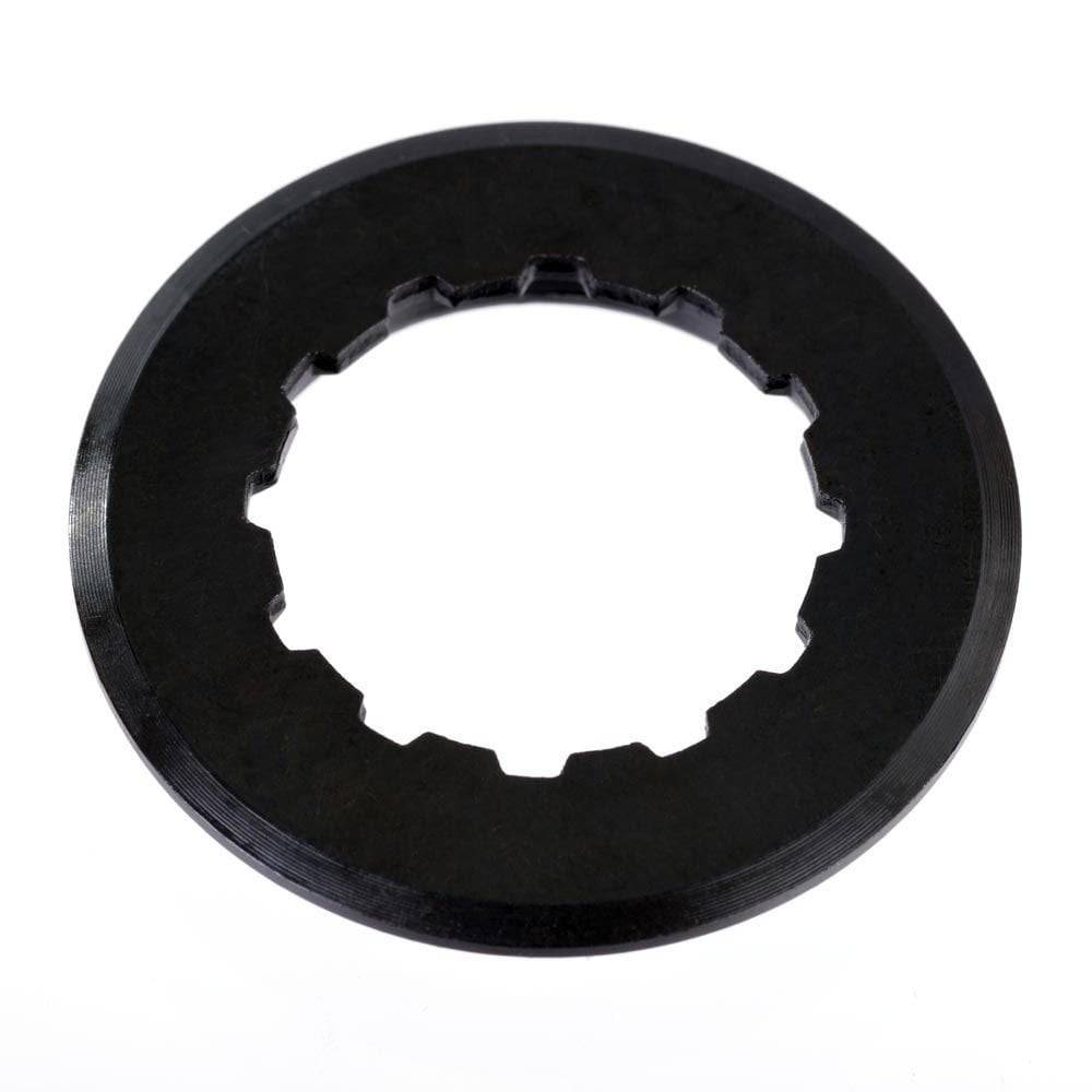 Gusset Components cassette lockring for HG style cassettes, 12T, compatible with bike drivetrain components, spare part for cycling.