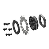 Gusset Components XD 1-ER single speed conversion kit for SRAM XD freehub, showing the compact hub and conversion parts.