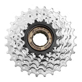 SunRace MFM2A 6-speed freewheel with 14-28 gear range, corrosion-resistant finish, bike components for smooth shifting.