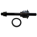 Black Gusset Components cassette axle kit and rear hub spares for dog bike hub, replacement parts for bike maintenance.