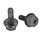 Halo MXR BMX hub axle bolts with Cro-Moly washers, shown as durable metal components for bike hub replacement.