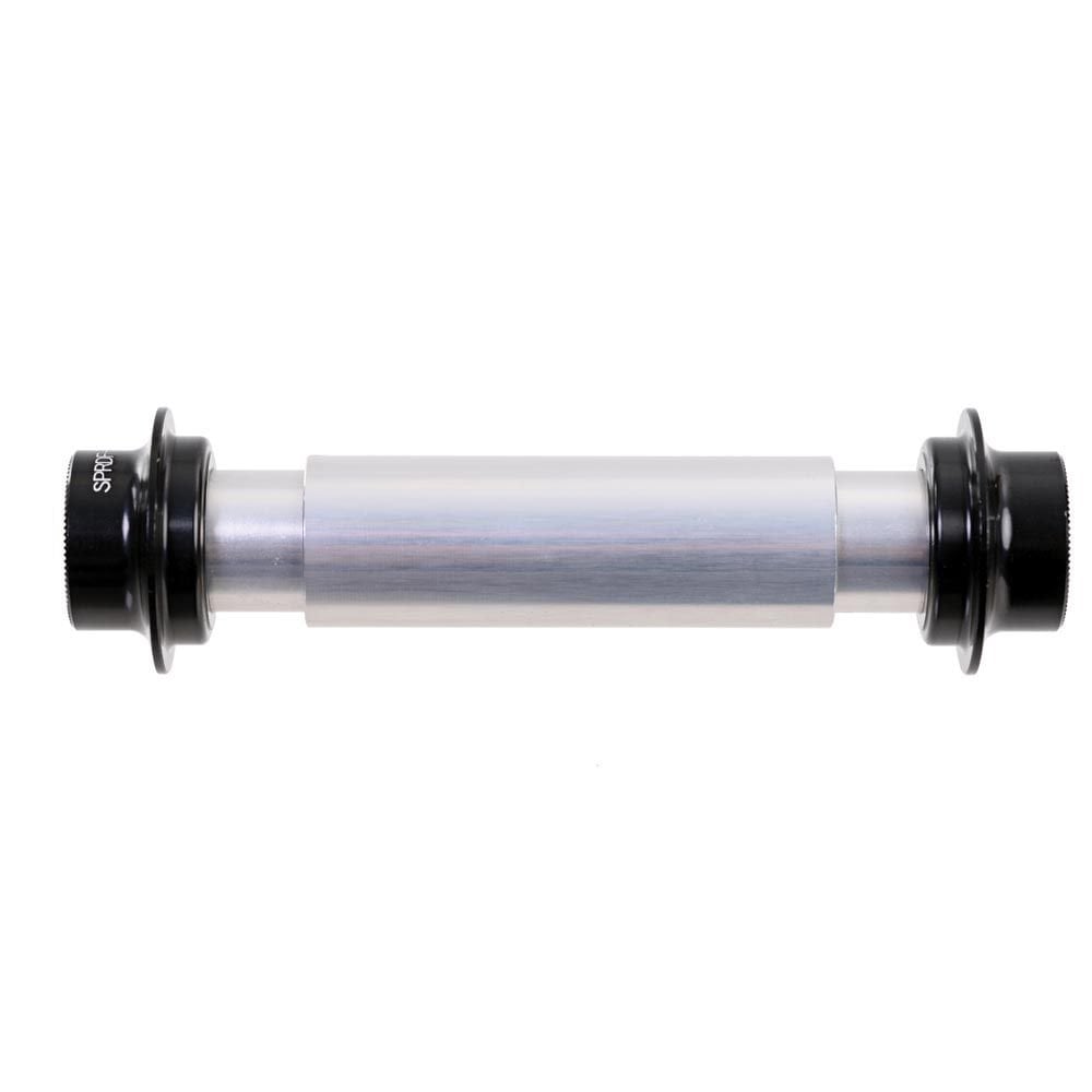 Halo RD front 15mm axle hub spare part for smooth wheel performance, showcasing the black component with detailed design.
