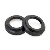 Halo WL Disc front axle ends replacement spares for bike hubs, showing metal components with threading and mounting points.