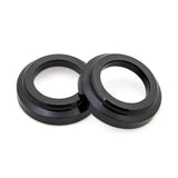 Halo WL Disc front axle ends replacement spares for bike hubs, showing metal components with threading and mounting points.