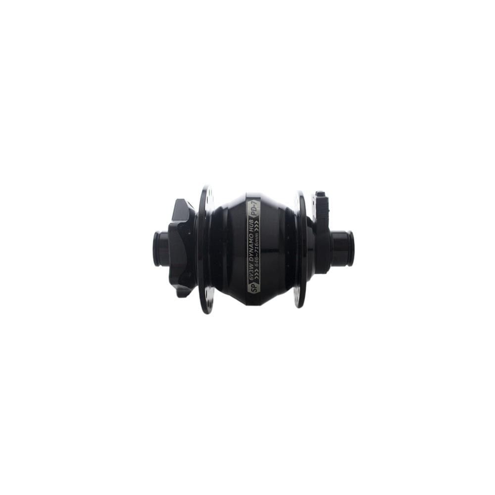 SP Pd-7 Power Dynamo Hub for bikes, 6V 3W German standard bike hub dynamo, durable bicycle component with wiring and mounting details