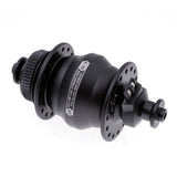 SP Ultraslim Dynamo Disc Hub for Centre Lock Disc Brakes, compact bike component with efficient power generation.