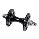 Halo Track Hub with Japanese sealed bearings, 32-hole front cycling hub for track bikes, durable and high-performance component.